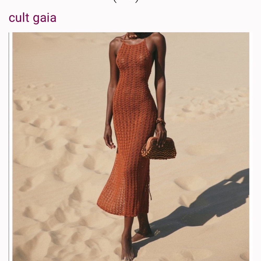 Brand new Cult Gaia cream crochet dress